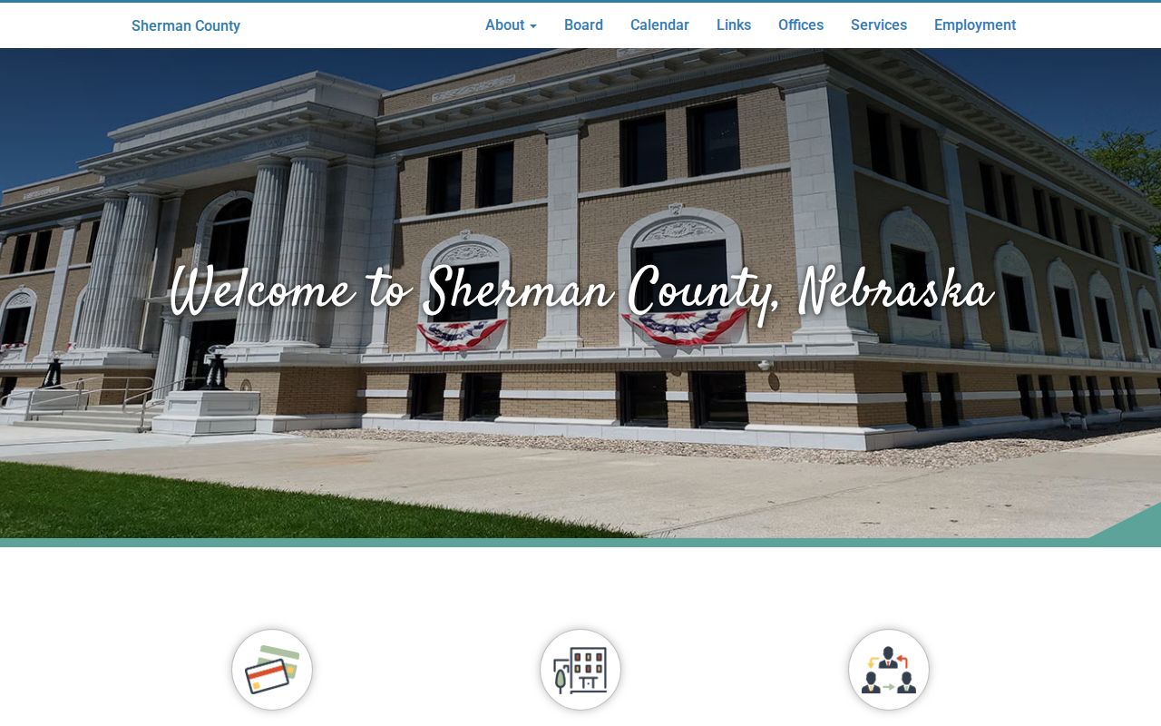 Sherman County government home and courthouse contact