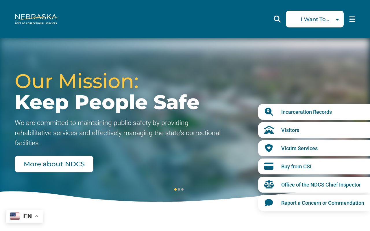 Nebraska Department of Correctional Services official site