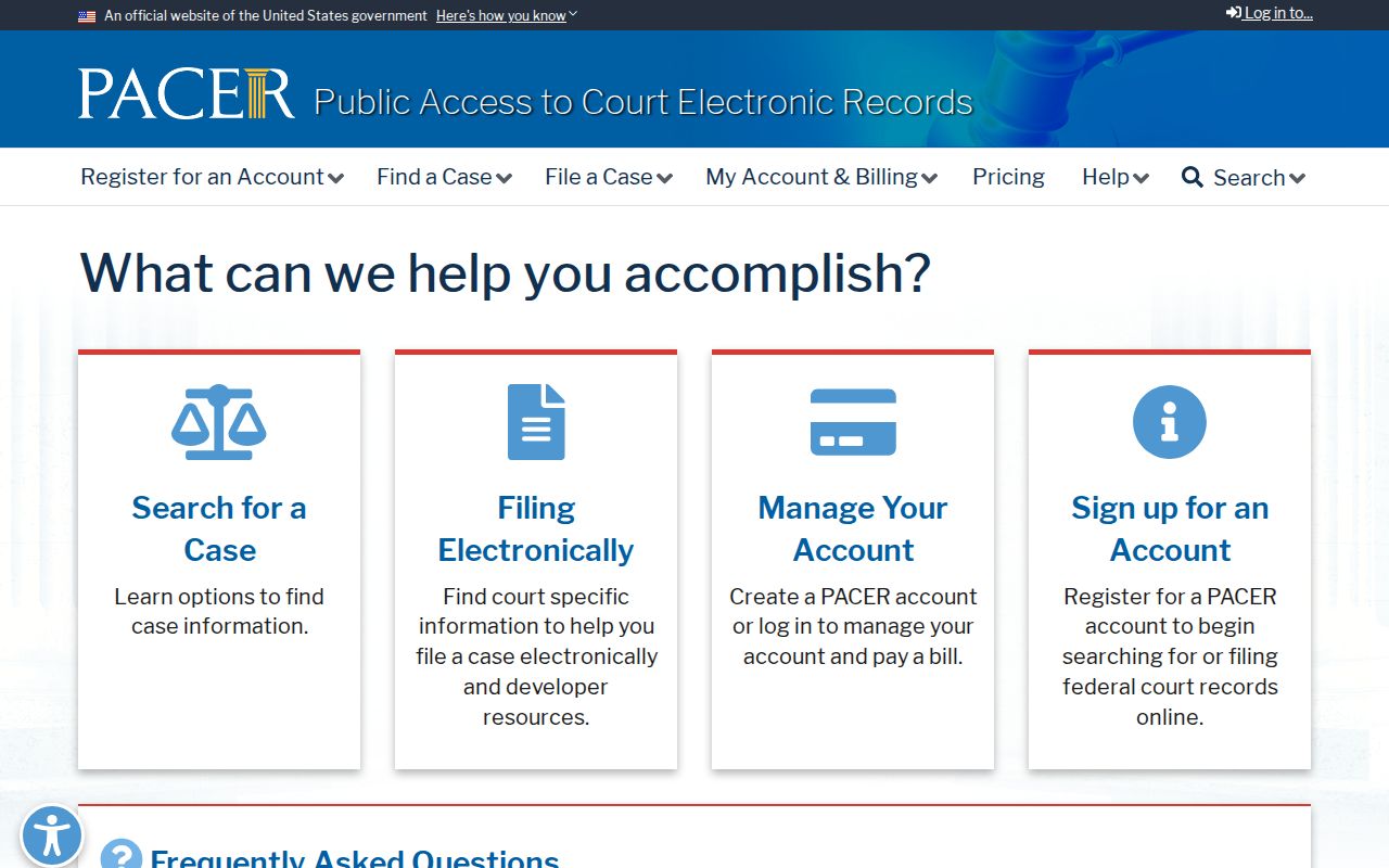 Litchfield criminal court records through the federal PACER system