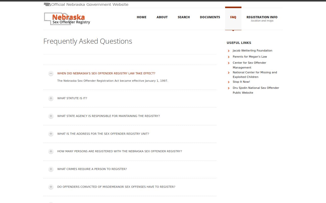 Sherman County registry duration and reporting FAQ